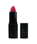 Pink lipstick with black case on a white background, featuring the Miranda Secret brand.