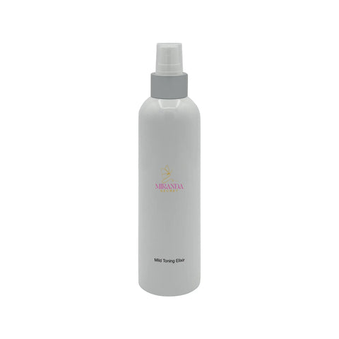White spray bottle with gray nozzle on a white background