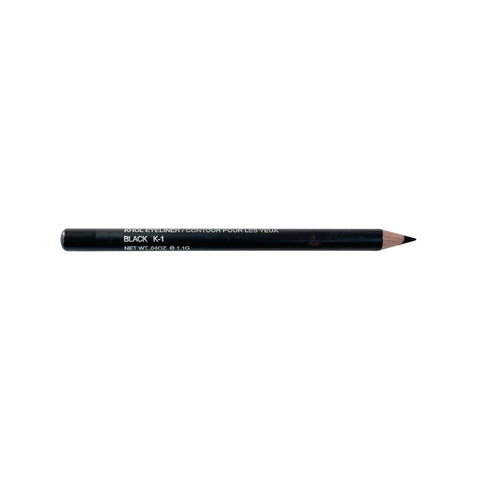 Black eyeliner pencil on a white background