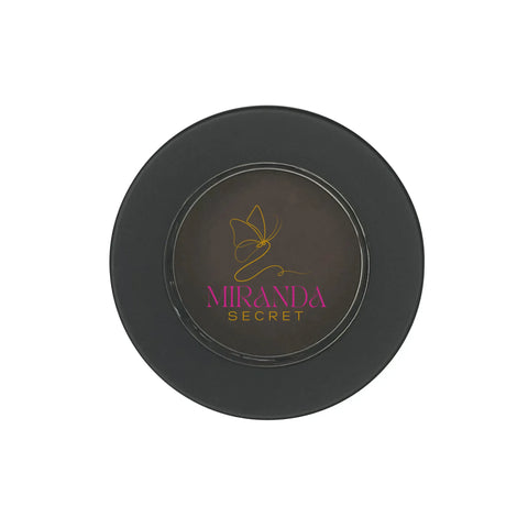 Black makeup compact with Miranda Secret logo on a white background