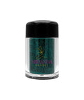 Green glitter in a jar with 'Miranda Secret' branding on a white background
