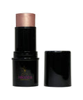 Makeup stick with rose gold cap and black body on a white background, featuring Miranda Secret logo.
