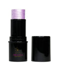 Black makeup stick with purple top and Miranda Secret logo on a white background