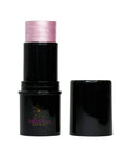 Black makeup stick with pink top and Miranda Secret logo on a white background