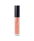 Lip gloss with black cap and visible brand name on a white background