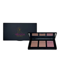 Makeup palette with four shades and a black case featuring Miranda Kerr's logo on a white background.