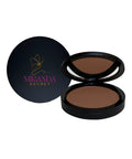 Open compact powder with Miranda Secret branding on a white background