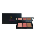 Makeup palette with four shades of blush and bronzer from Miranda Kerr on a white background