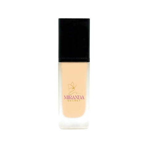 Miranda Secret foundation bottle on a white background