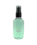Green spray bottle with black nozzle on a white background, featuring the Miranda Secret brand.
