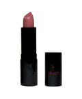 Lipstick with black case on a white background, featuring the Miranda Beach brand.