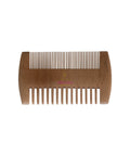 Wooden comb on a white background
