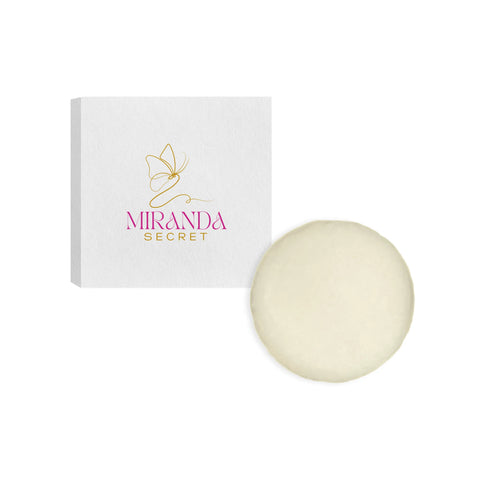 Miranda Secret soap bar with packaging on a white background