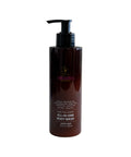 Brown bottle of Miranda Secret Men's Care All-In-One Body Wash on a white background