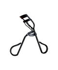 Black eyelash curler on a white background