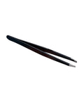Black tweezers on a white background