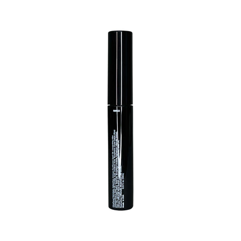 Black mascara tube on a white background