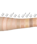Color swatches on a arm with corresponding color names