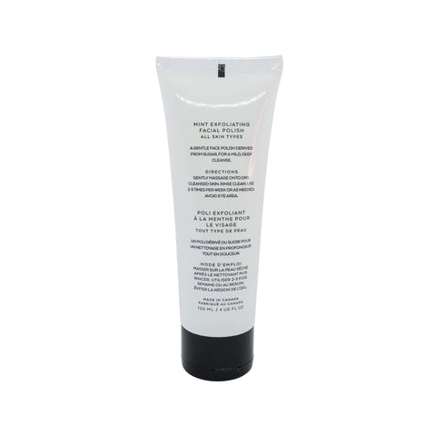 Tube of Mint Exfoliating Facial Polish on a white background