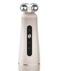 Beauty device with two circular nozzles on a white background