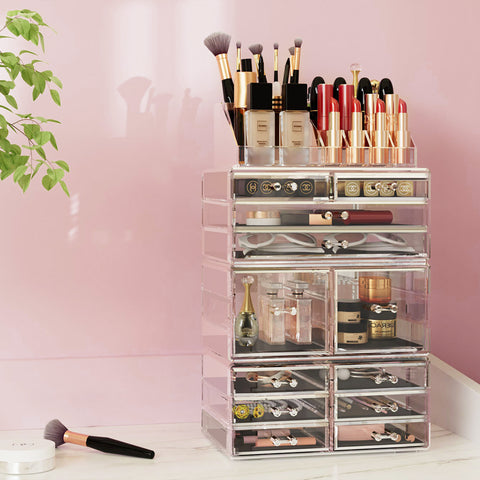 Embellir Acrylic Makeup Organizer Case with Drawers