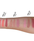 Lipstick swatches on a arm with labels KBL31, KBL32, and KBL33.