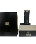 Black and silver device with 'Platiniun' branding next to a black box labeled 'Platiniun Delux'.